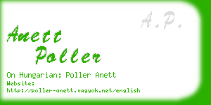 anett poller business card